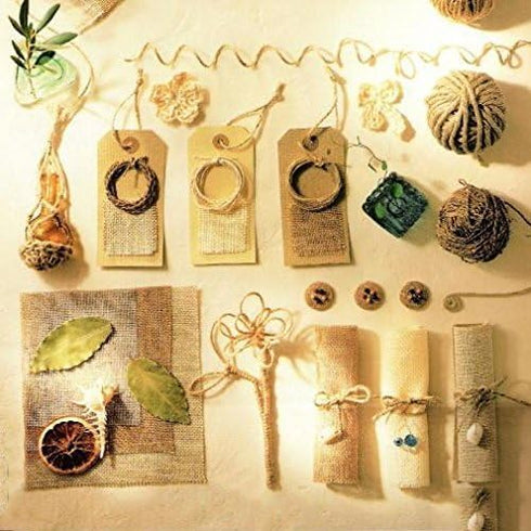 328 Feet Natural Jute Twine with 100 Pcs Mini Natural Wooden Clothespins Photo Pegs Craft Pictures Clips...
