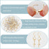 1 Box 80Pcs Gold Leverback Earring Hooks Stainless Steel Earring Findings Bulk Silver with 100Pcs Jump Rings French Real 24K Gold Plated Huggie Ea...