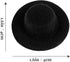 TOYANDONA Doll Glasses Mini Formal Hat Set 20pcs Miniature Doll Hats 20pcs Black Doll Sunglasses Dolls Costume Accessories for Diy Crafts Dollhous...