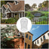 10 Pack Gutter Downspout Guards 3.5 Inch Adjustable Aluminium Filter Strainer, Expandable Gutter Strainer for Preventing Blockage Leaves Debris Dr...