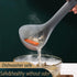SiXi SS kitchen Silicone Soup Ladle,Heat Resistant,Non-stick Seamless Rubber Deep Serving Spoon for Soups, Stews, Dressings, and More -Clear 1pcs...