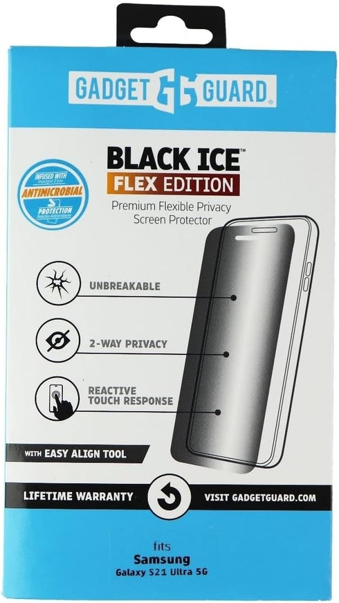 Gadget Guard Black Ice Flex PRIVACY Protector for Samsung Galaxy S21 Ultra 5G...
