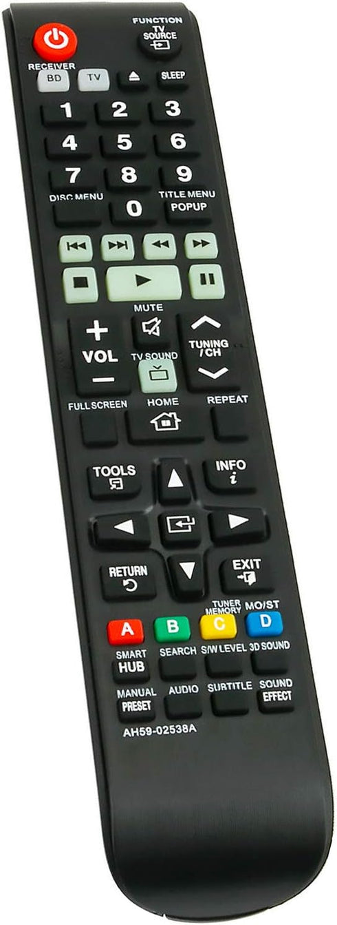 AH59-02538A Remote Control fit for Samsung Blu-ray Home Entertainment System HT-F5530K HT-F5550 HT-F5550HK HT-F5550K HT-F5550W HT-F6500 HT-F6500W ...
