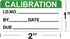 Self Laminating Calibration Labels 1x2 Inch Write-on Calibration Stickers with Spiral Bound Cover for NIST Calibration ISO-900 Calibrate Equipment...