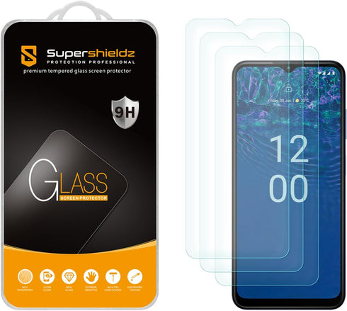 Supershieldz (3 Pack) Designed for Nokia G310 5G Tempered Glass Screen Protector, Anti Scratch, Bubble Free...