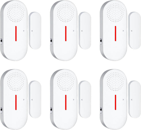 Door Window Alarm, 110DB Door Alarms for Kids Safety, Wireless Sensor Door Window Burglar Alarm-Window Pool Alarms for Home (6 Pack)...