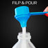 The Scoopie, 29.6 cc | 2 tbsp | 1 fl oz. | 29.6 mL Plastic Short Handle Scoop with Attached Funnel, Measuring Spoons for Powders, Coffee, Pet Food...