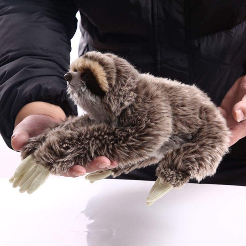 Cute Realistic Three Toed Sloth Plush Stuffed Animal Toy 12.5inch...