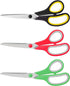 3 Pack Scissors 8" Craft Scissors All Purpose, Heavy Duty Sharp Blade Shears Sewing Scissor for Office, Fabric and School Supplies Left - Right Ha...