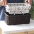 Wicker Storage Basket, Rectangular Storage Basket?Natural and Decorative, Arts and Crafts. (Darkbrown)...