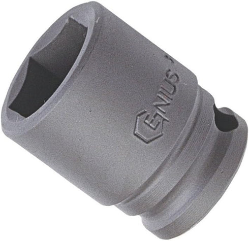Genius Tools 1/2" Dr. 25mm Impact Socket (CR-Mo) - 444025...