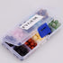 Natural Stone Beads 200pcs Mixed 8mm Round Genuine Real Beading Loose Gemstone Hole Size 1mm DIY Charm Smooth Beads for Bracelet Necklace Earrings...