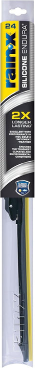 Rain-X 830124 Silicone Endura Wiper Blades, 24 Inch Windshield Wipers (Pack of 1), Automotive Replacement Windshield Wiper Blades With Two Times L...