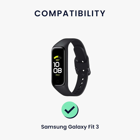 kwmobile Docking Station Compatible with Samsung Galaxy Fit 3 / Huawei Watch Fit 3 - Charging Charger Cable with Stand - Black...