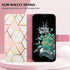 OnePlus 10 Pro 5G Case, Leather Wallet Case Flip Folio Cover with Card Holder Kickstand for Girls Women, Marble Fashionable Designs, Protective Ph...