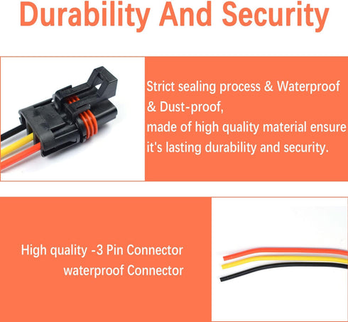 Pulse Power Plug Pigtail Connector Compatible with 2018 2019 2020 2021 Polaris Ranger XP 1000/ RZR/Pro RS1 General Pulse Bus Bar Harness Pigtail C...