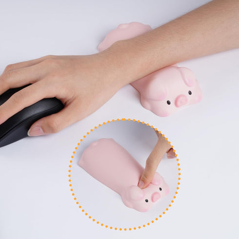 2 Pcs Keyboard Wrist Rest, Pink Kawaii Mouse Pad, Mouse Pad with Wrist Rest, Hand Rest Kawaii Office Supplies, Office Supplies for Women, Cute Cat...