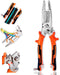 9 in 1 Wire Stripper Tool,Wire strippers,Wire Stripper Pliers Tool with Tail Cutter,Cable Cutters,CR-V Multifunctional Wire Stripping Crimping Too...