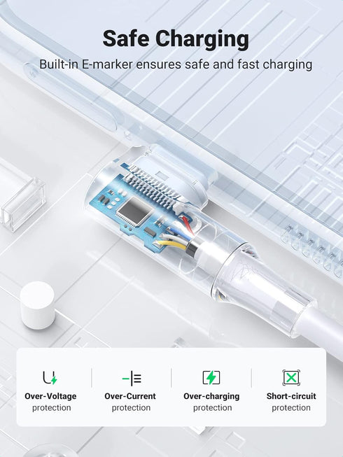 UGREEN 100W USB C to USB C Cable, 90 Degree Type C Cable for iPhone 15/15 Plus/15 Pro/15 Pro Max, MacBook Pro 2022, iPad Pro 2022, Samsung Galaxy ...