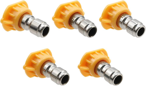 T Tulead High Pressure Washer Nozzle Yellow Power Washer Spray Nozzle Tips 15 Degree,1mm,1.2mm,1.4mm,1.6mm,2mm...