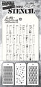 Stampers Anonymous - Tim Holtz - Layering Stencil - Mini Set 57 - Christmas Winter 2023 mst057...