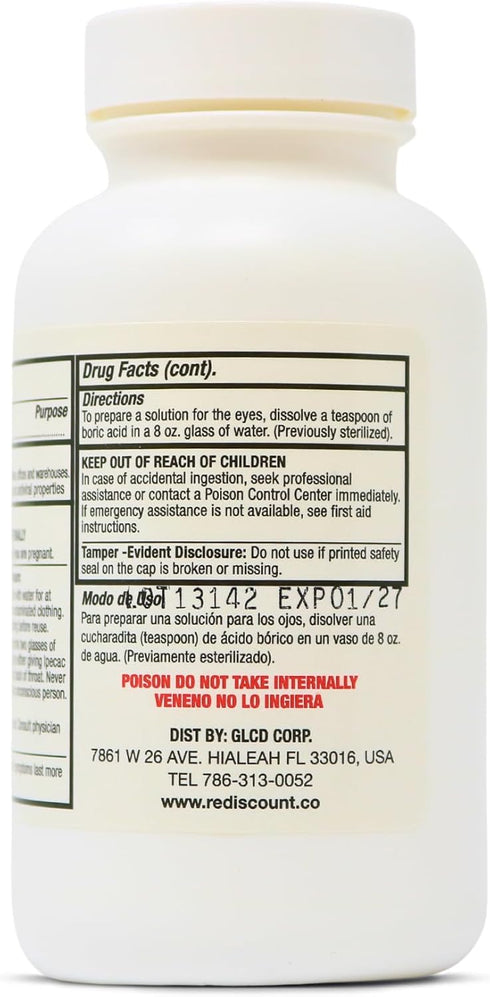 Boric Powder, Multipurpose Household Cleaner and Freshener, Pure Granular Formula, Versatile Use, Made in the USA (4, Ounces)...