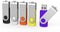 Aiibe 5 Pack 64GB USB Flash Drive 64 GB Flash Drives Thumb Drive Swivel USB Stick USB 2.0 Pen Drive (64G, 5 Mixed Colors: Black Red Yellow White P...