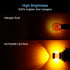 4pcs 900 Lumens Super Bright 9-30V 1157 2057 2357 7528 BAY15D LED Bulbs 3014 54-EX Chipsets with Projector for Turn Signal Lights, Amber Yellow...