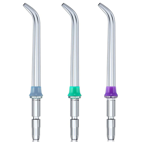 3 Pcs Replacement Heads for Waterpik Water Flossers Other Brand Oral Irrigators,Replacement Tips for Waterpik Water Flosser(Blue Purple Green)...