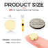 Gold Fridge Magnets 120 Pcs, 10x3mm Small Rare Earth Magnets Tiny Neodymium Office Magnets for Refrigerator, Muti-use Mini Strong Circular Magnets...