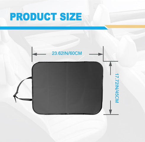 2 Pack Car Kick Mats Back Seat Protector, Seat Back Protector for Vehicles to Protect from Dirt, Mud and Scratches, Fits Most SUVs and Vans, Water...