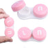 Contact Lens Case Portable Travel Box with Mirror Tweezers Remover Tool Solution Bottle...