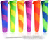 Silicone Ice Pop Molds Wpunwen Ice Popsicle Molds with Lids 6 Pcs Silicone Popsicle Molds for Kids with Clean Brush Durable Reusable Popsicle Tube...