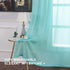 MIULEE 2 Turquoise Semi Sheer Window Curtains Elegant Grommet Top Voile Panels/Drapes/Treatment Aqua Blue Linen Textured for Bedroom Living Room D...