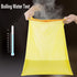 Small Garbage Bags for Bathroom, Kitchen Trash Bags Drawstring Unscented Yellow 4 Gal Clear Trash Can Liner...