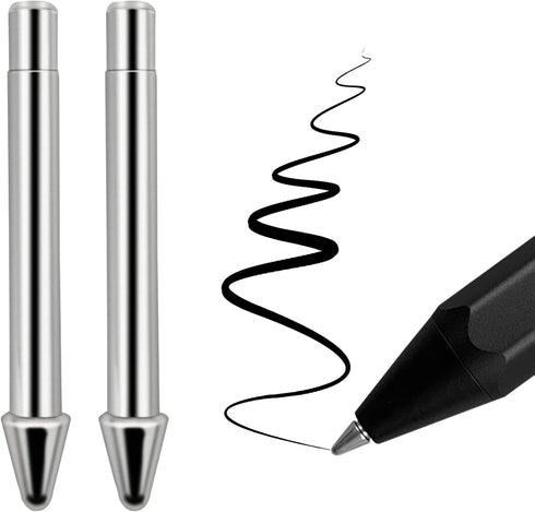No Wear Out Titanium Alloy Pen Tips fits for Surface Pen, Realititcs Pencil Like Refill Replacement Nibs fits for Microsoft Surface Pro 7 6 5 4 Se...