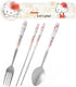 Cartoon Kitty Utensils Set Includes Reusable Stainless Steel Fork Spoon Chopsticks And Cute Cat Carrying Case Durable...