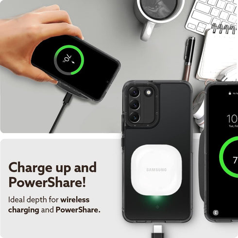 Caseology Skyfall Clear Case Compatible with Samsung Galaxy S22 Case 5G (2022) - Royal Black...