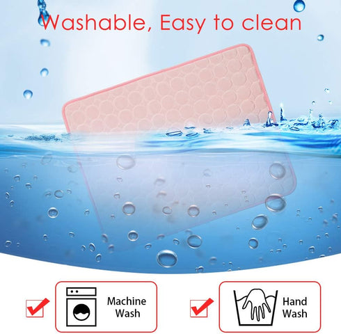 Pet Cooling Mat for Dog Cat Washable Cooling Pad, Reusable Ice Silk Dog Self Cooling Mat, Pet Sleeping Pad Blanket for Pet Beds Kennels Couches So...