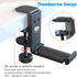 6amLifestyle Foldable Headphone Hodler Hook Hanger Stand Under Desk, Headphone Wall Mount with Cable Organizer Save Space Metal, Headset Holder Cl...