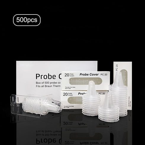 Disposable Ear Thermometer Probe Covers - 500pcs Upgraded Version Thermometers Lens Filters Refill Caps for All Braun Thermometer Digital Thermome...