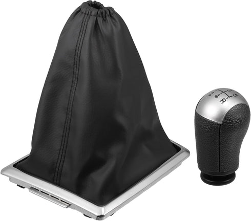 ACROPIX Gear Lever Stick Shifter Handle 5 Speed Manual Gear Stick Shift Knob with Dust Cover Fit for Ford Focus Mondeo S-MAX - Pack of 1...