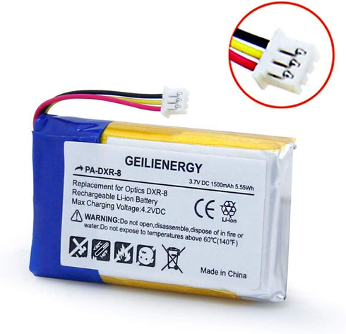 GEILIENERGY 3.7V Rechargeable Lithium-Ion sp 803048 Battery Compatible for Infant Optics DXR-8 Video Baby Monitors(1 Pack)...