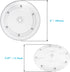 Jersvims 2Pcs 4 Inch Acrylic Turntable Platter, Transparent Turntable Organizer Round Rotating Plate for Kitchen Pantry Cabinet Desk Rack Spice Ca...