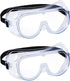 YunTuo 2 pack Safety Goggles, Adjustable,Lightweight Anti-Fog Protective Safety Glasses, Eye Protection, White...