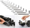 Allen Wrench Hex Key Set -Set Sizes 1.5-6mm - Pure steel (10 WRENCHES - INDUSTRIAL GRADE)...