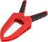 Woodworking Clamp, Spring Clamp with Long Flat Nose Plastic Fixing Clamp Woodworking Fixture Accessory(3 inch opening 75MM deep 110MM) Red...
