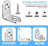 40PCS L Bracket Corner Brace, Stainless Steel Corner Bracket, Metal Joint Right Angle Bracket Fastener for Wood Chair Bookshelf Furniture Cabinet ...