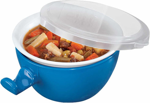 Ceramic Handy Gourmet Cool Touch Microwave Bowl...
