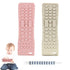 2Pack Silicone Baby Teething Toys, Soft Chew Toys with TV Remote Control Shape, Teether Early Educational Sensory Toy for Babies 3-12 Months Boys ...